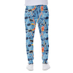 Skiing Equipment Pattern Print Scuba Joggers