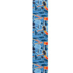 Skiing Equipment Pattern Print Table Runner