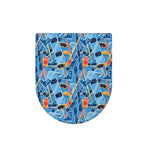Skiing Equipment Pattern Print Toilet Lid Cover