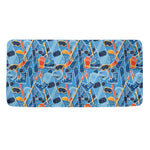 Skiing Equipment Pattern Print Towel