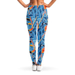 Skiing Equipment Pattern Print Women's Leggings