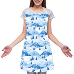 Skiing Mountain Print Adjustable Apron