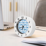 Skiing Mountain Print Alarm Clock