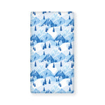 Skiing Mountain Print Baby Crib Sheet