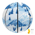 Skiing Mountain Print Basketball