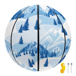 Skiing Mountain Print Basketball