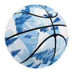 Skiing Mountain Print Basketball