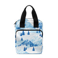 Skiing Mountain Print Bible Tote Bag