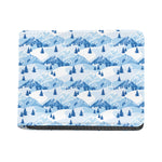Skiing Mountain Print Bifold Wallet