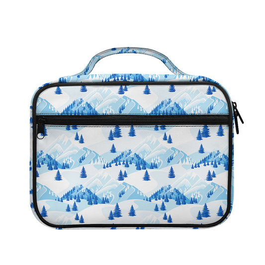 Skiing Mountain Print Briefcase Bible Bag