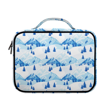 Skiing Mountain Print Briefcase Bible Bag