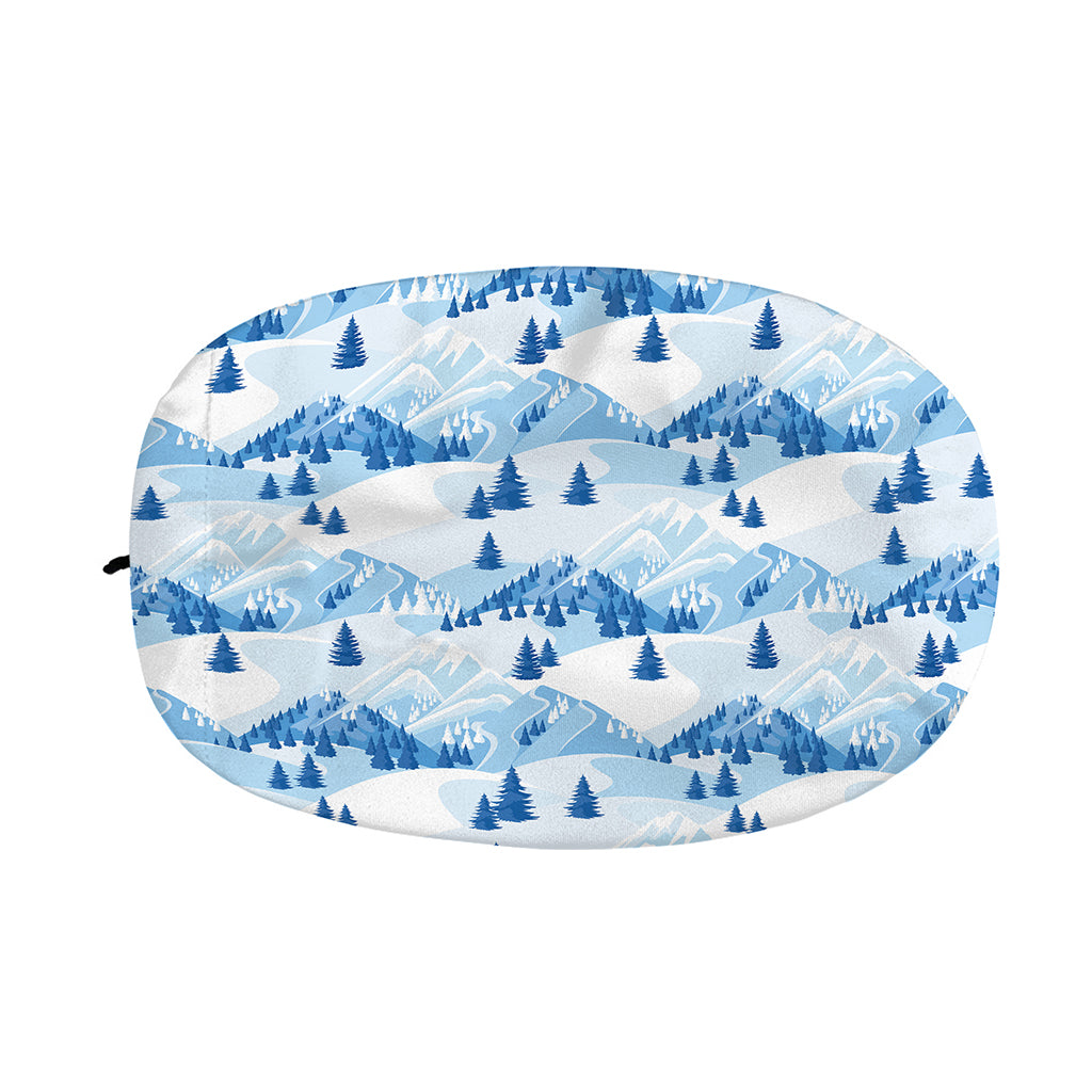 Skiing Mountain Print Car Side Mirror Covers
