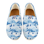 Skiing Mountain Print Casual Shoes