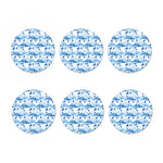 Skiing Mountain Print Coaster Set