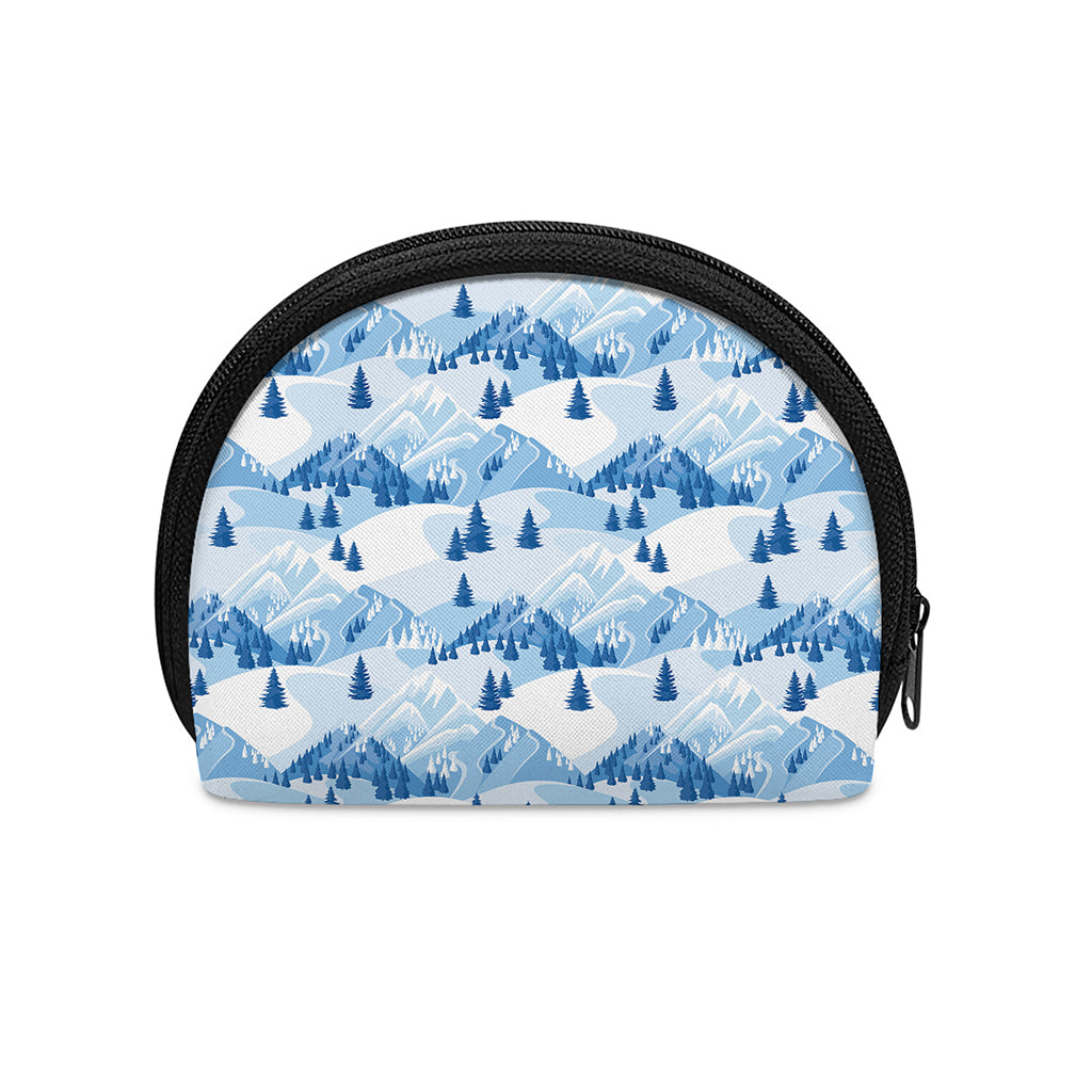 Skiing Mountain Print Coin Purse