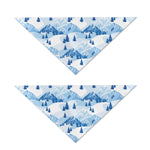 Skiing Mountain Print Dog Bandana