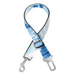 Skiing Mountain Print Dog Seat Belt