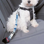 Skiing Mountain Print Dog Seat Belt