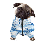 Skiing Mountain Print Dog Zip Up Jacket