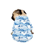 Skiing Mountain Print Dog Zip Up Jacket