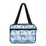 Skiing Mountain Print Double Strap Bible Bag