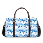 Skiing Mountain Print Duffle Bag