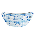Skiing Mountain Print Fanny Pack