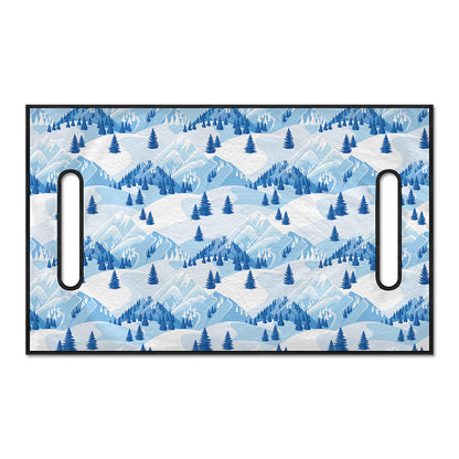 Skiing Mountain Print Golf Cart Seat Cover
