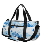 Skiing Mountain Print Gym Bag