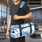 Skiing Mountain Print Gym Bag