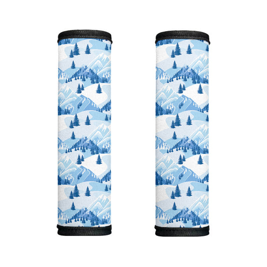 Skiing Mountain Print Handle Covers