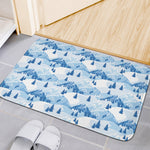Skiing Mountain Print Indoor Door Mat