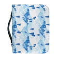 Skiing Mountain Print Leather Bible Cover