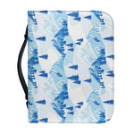 Skiing Mountain Print Leather Bible Cover
