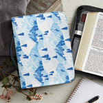 Skiing Mountain Print Leather Bible Cover