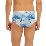Skiing Mountain Print Men's Briefs