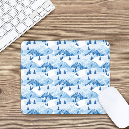 Skiing Mountain Print Mouse Pad