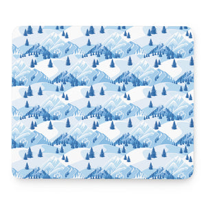 Skiing Mountain Print Mouse Pad