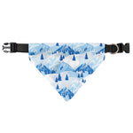 Skiing Mountain Print Over The Collar Dog Bandana
