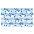 Skiing Mountain Print Polyester Doormat