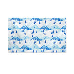 Skiing Mountain Print Polyester Flag