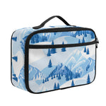 Skiing Mountain Print Portable Lunch Bag