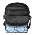 Skiing Mountain Print Rectangular Crossbody Bag