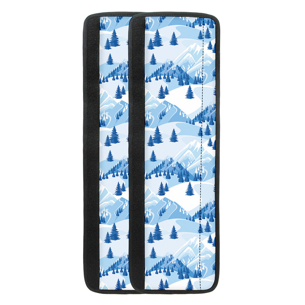 Skiing Mountain Print Refrigerator Handle Covers