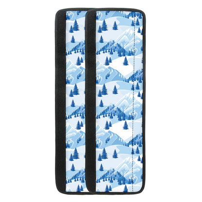 Skiing Mountain Print Refrigerator Handle Covers