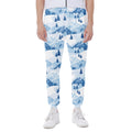Skiing Mountain Print Joggers