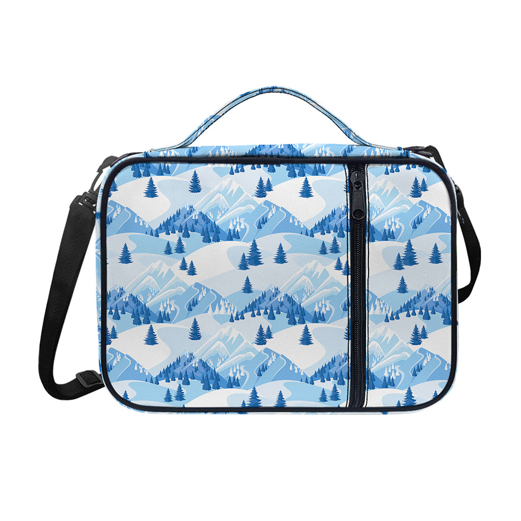 Skiing Mountain Print Shoulder Strap Bible Bag