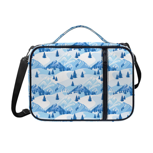 Skiing Mountain Print Shoulder Strap Bible Bag
