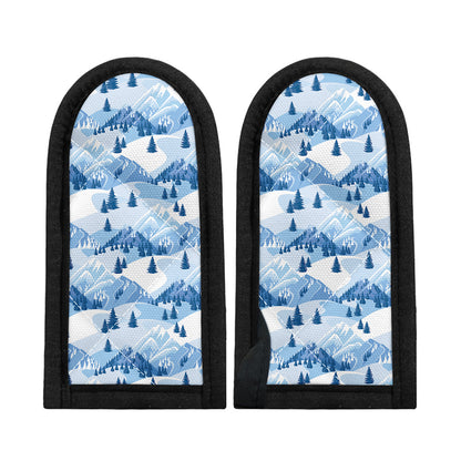 Skiing Mountain Print Skillet Handle Cover