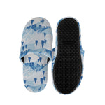Skiing Mountain Print Slippers